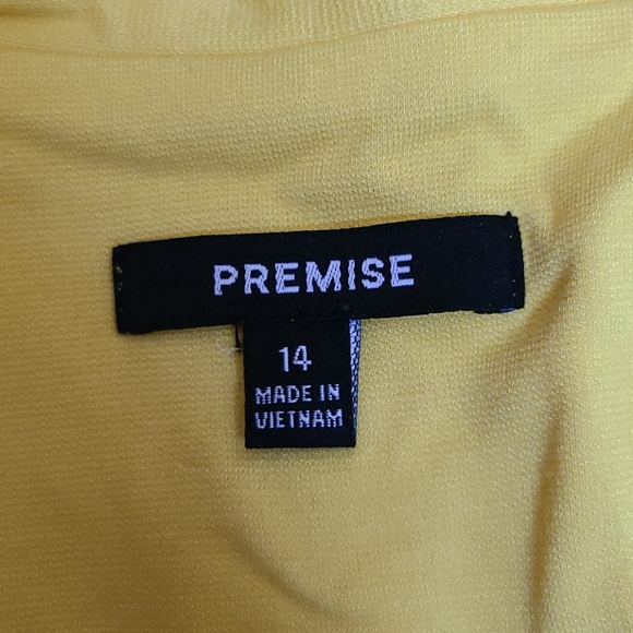 Yellow Cropped Blazer - Picture 5 of 6